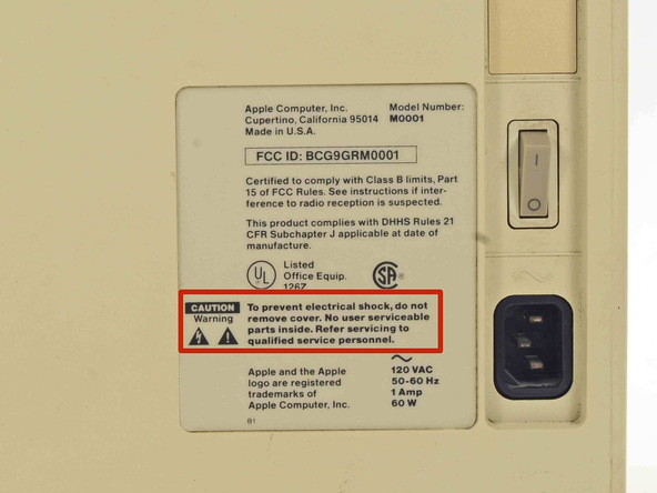 苹果 Macintosh 128K 拆机组图