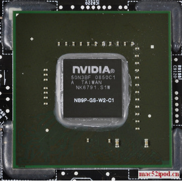 17寸苹果MacBook Pro笔记本电脑独立显卡GPU：NVIDIA GeForce 9600M GT，独立512MB GDDR3显存。