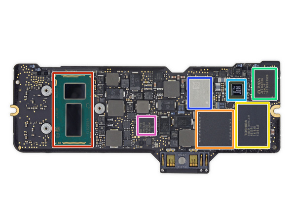 苹果 Retina Macbook 2015 拆机组图