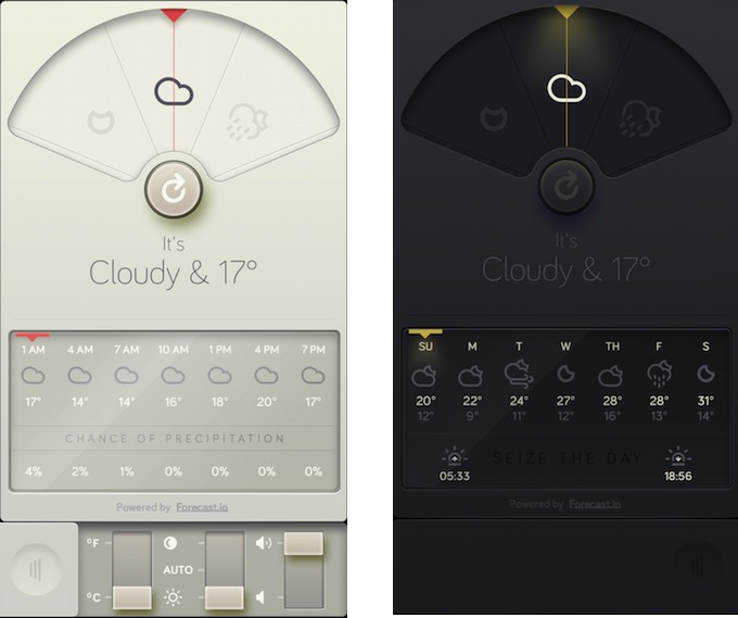 iOS App Weather Dial