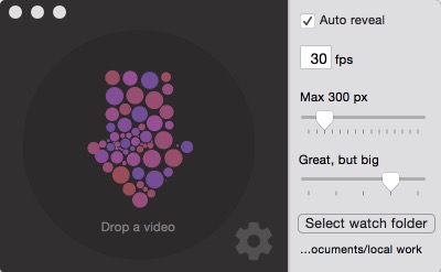 Mac技巧之苹果电脑上把视频转换成 GIF 动态图的免费软件：Drop to GIF