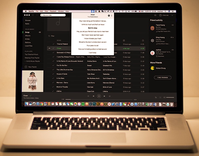 Mac技巧之在苹果电脑上显示 Apple Music 和 Spotify 歌词的免费软件：Spock