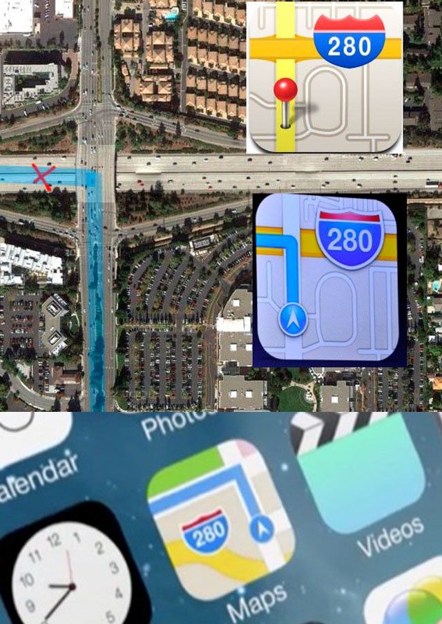 苹果 iOS 6 地图图标