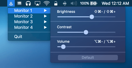 Mac技巧之调节苹果电脑外接显示器亮度/对比度/音量的软件：MonitorControl