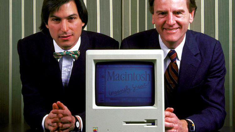 Steve Jobs and John Sculley