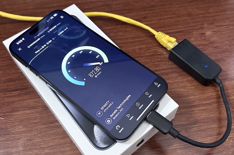 苹果 iPhone 可以通过网线上网