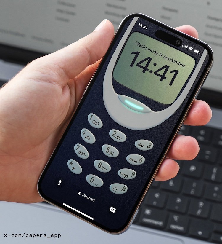 老款 Nokia 主题的苹果 iPhone 手机壁纸