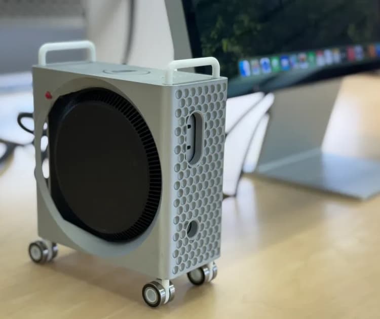 把苹果 Mac mini 变成 Mac Pro 样式的侧立支架