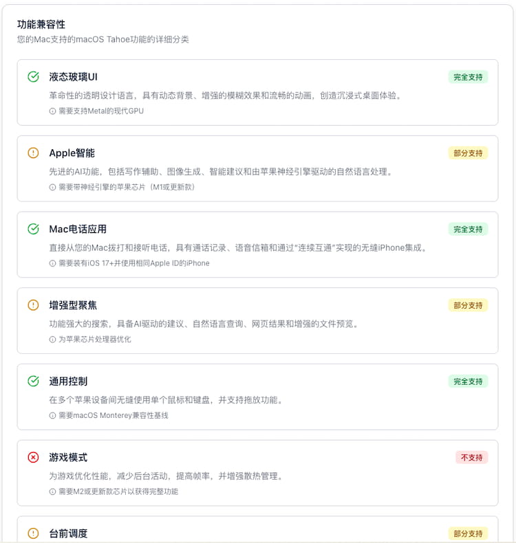 macOS Tahoe - 终极指南与兼容性工具