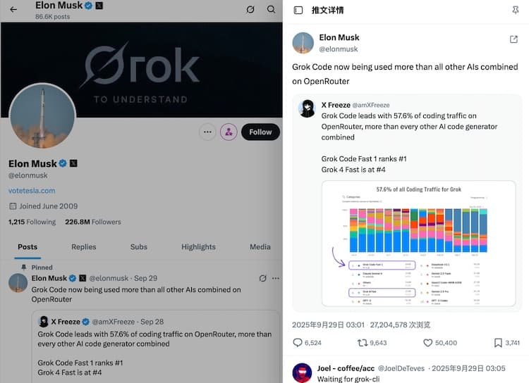 在 X / Twitter 主页侧面查看推文详情：Twitter(X) Sidebar