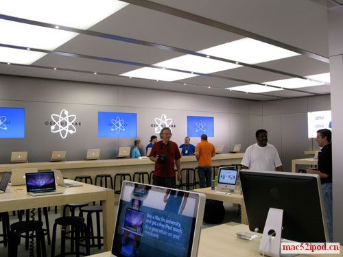 Ottawa渥太华Apple Store苹果专卖店的店内布局