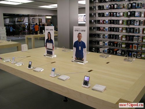 Ottawa渥太华Apple Store苹果专卖店的店内布局